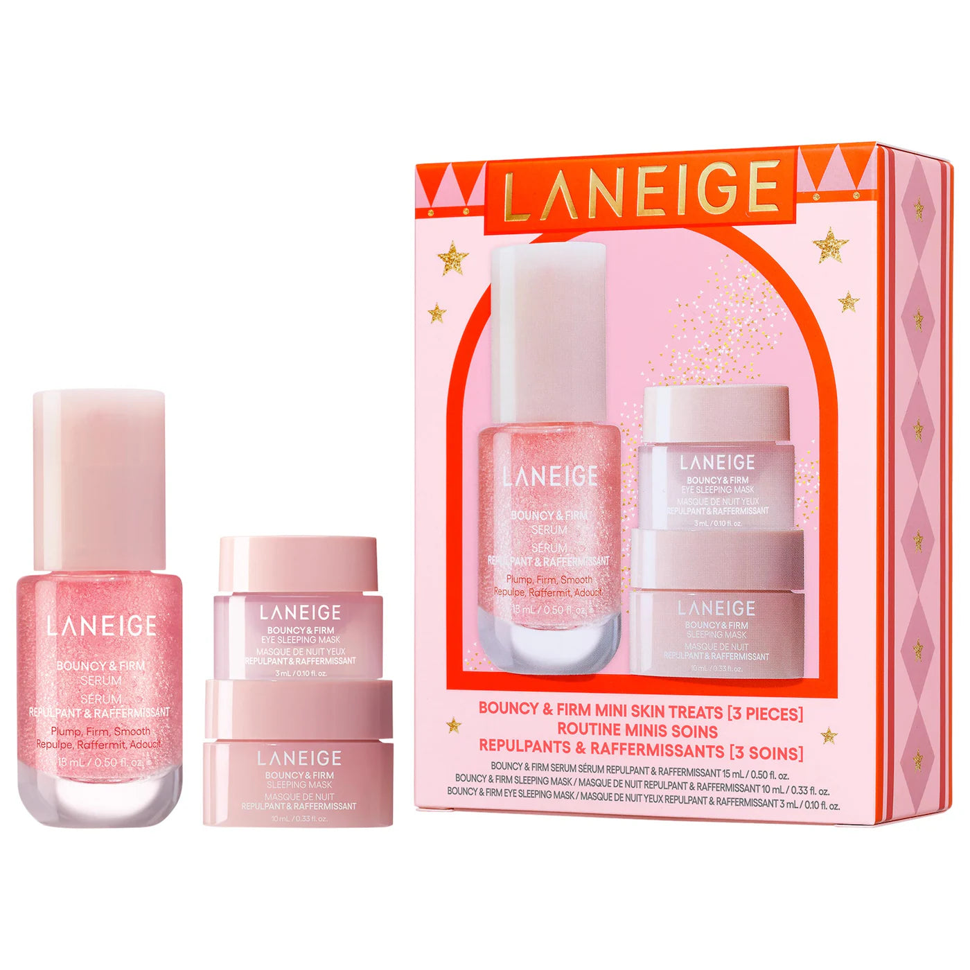 *PREORDEN: Bouncy & Firm Mini Skin Treats - Laneige / Set 3 pzas rostro