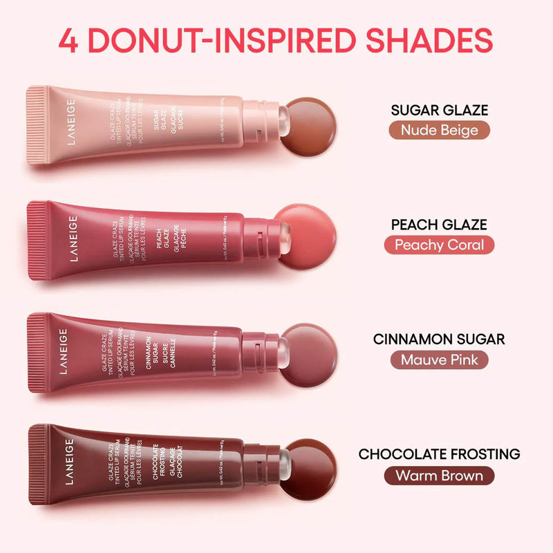 *PREORDEN: Glaze Craze Tinted Polypeptide Lip Serum - Laneige / bálsamo labial hidratante coreano