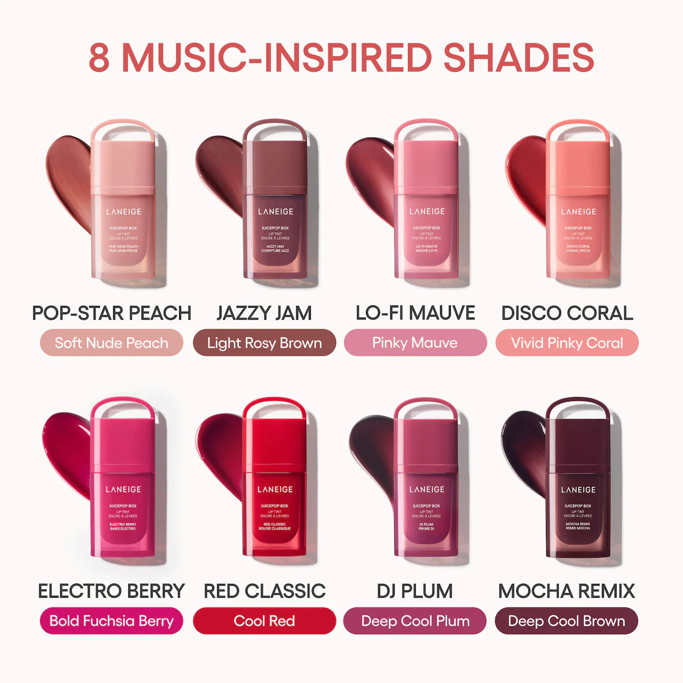 *PREORDEN: JuicePop Box Lip Oil Stain 12HR Hydrating Tint - Laneige / Tinta labial ligera