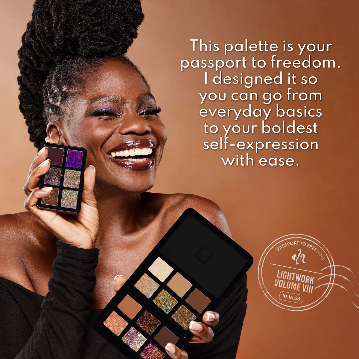 *PREORDEN: LIGHTWORK VIII Freedom Makeup Palette: Magnetic, Customizable, Stackable Palette for Eyes & Face - Danessa Myricks Beauty / Paleta multiuso para rostro completo