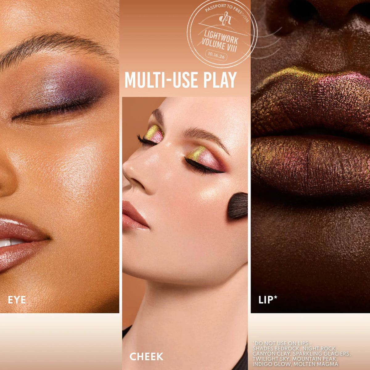 *PREORDEN: LIGHTWORK VIII Freedom Makeup Palette: Magnetic, Customizable, Stackable Palette for Eyes & Face - Danessa Myricks Beauty / Paleta multiuso para rostro completo