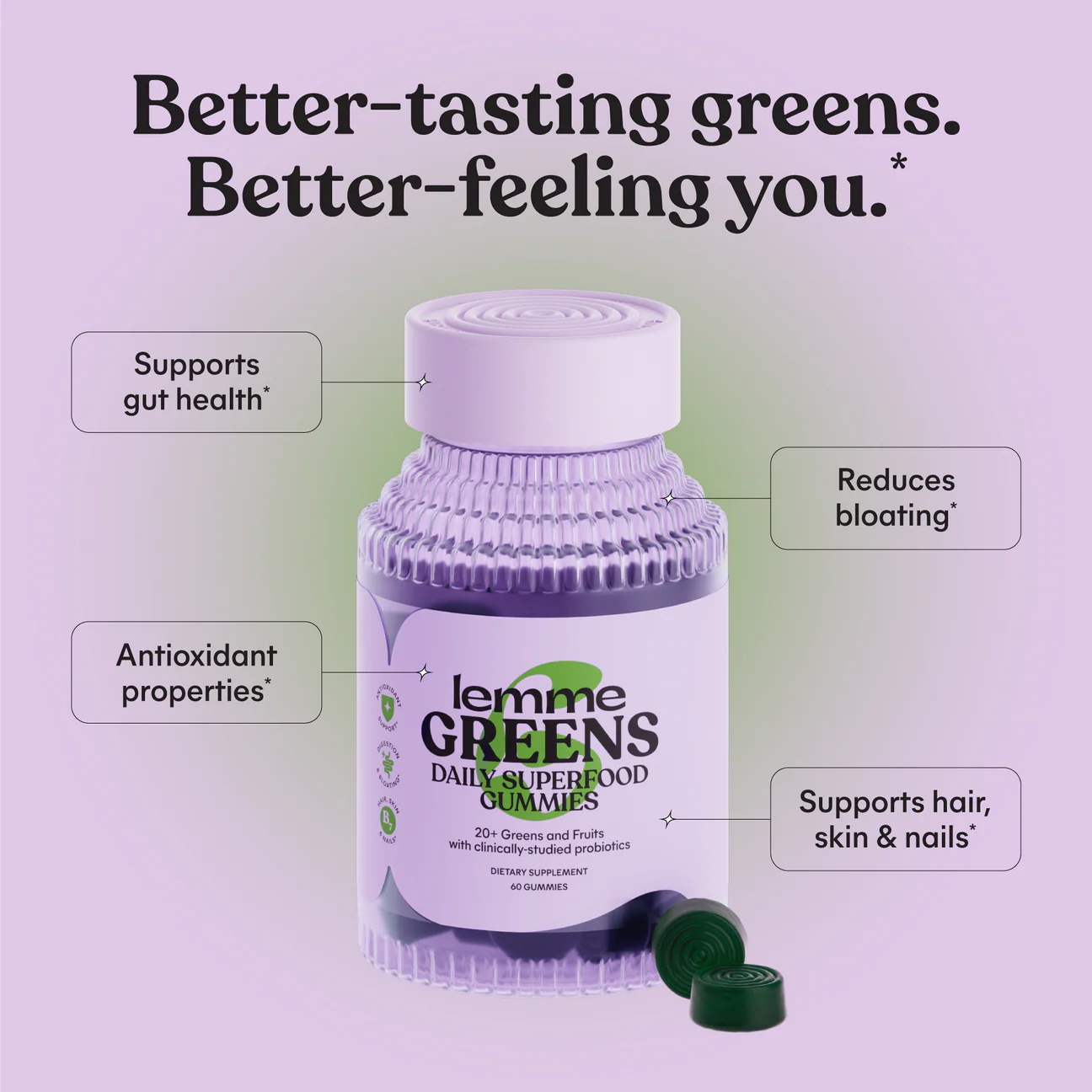 *PREORDEN: Greens Gummies - lemme / Gomitas con más de 20 vegetales
