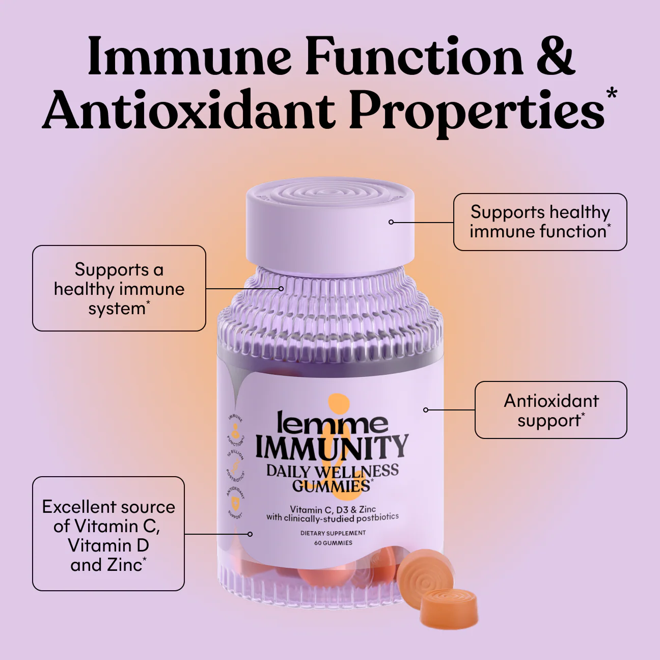 *PREORDEN: Immunity Gummies - lemme / Gomitas activa el metabolismo