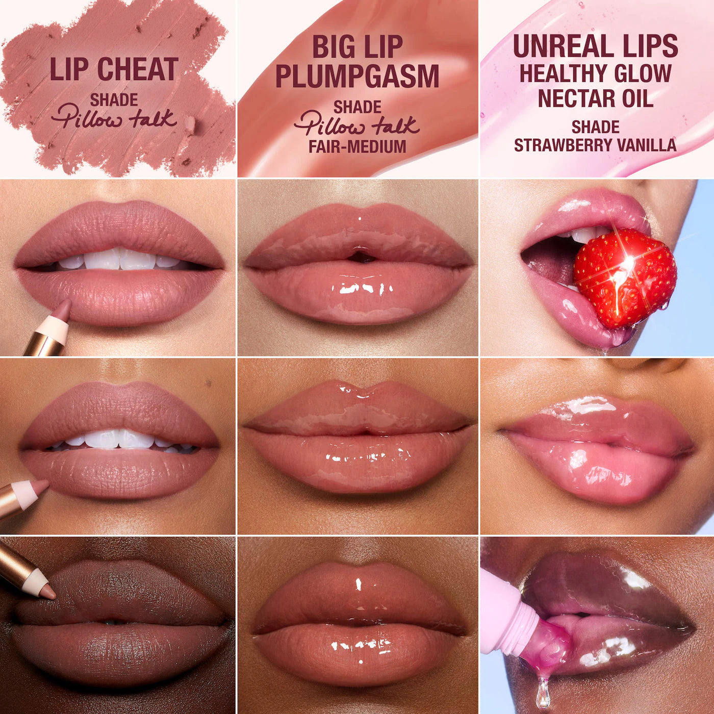 *PREORDEN: Juicy, Plumper-Looking Lips Kit - Charlotte Tilbury / Set mini para labios