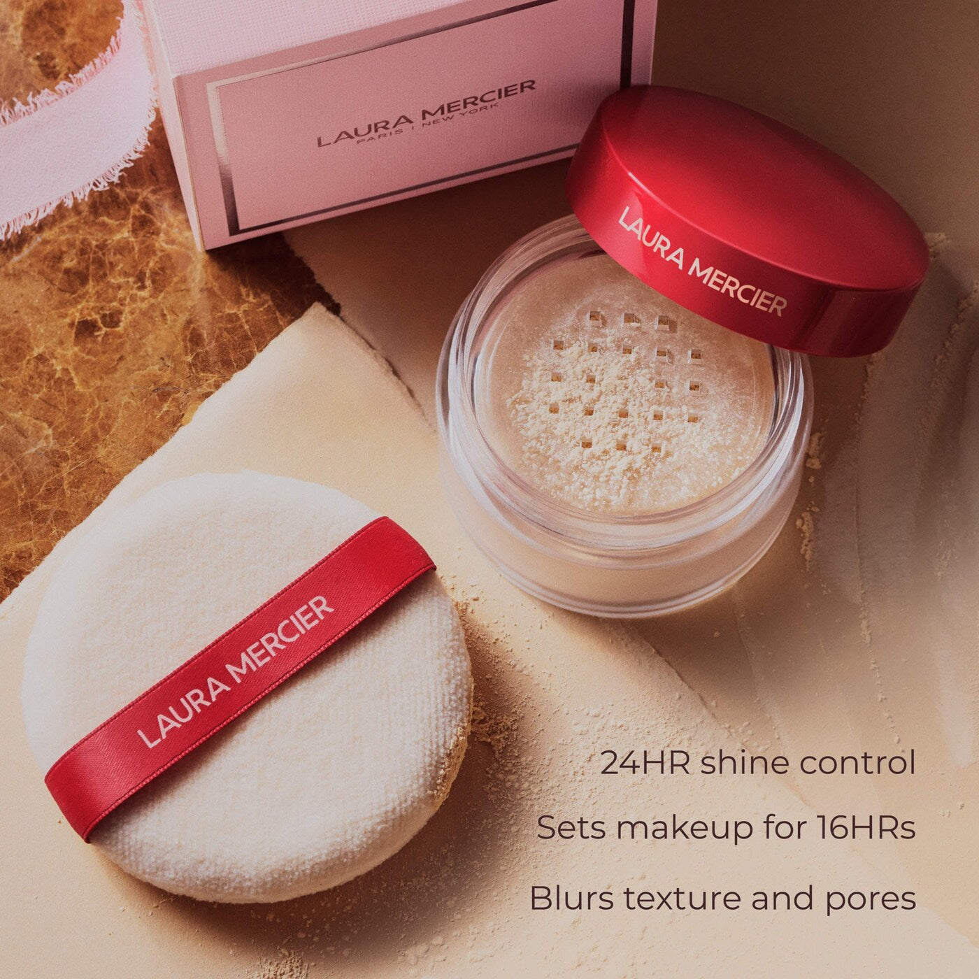 *PREORDEN: The Finishing Touch Translucent Loose Setting Powder & Velour Puff Gift Set - Laura Mercier /