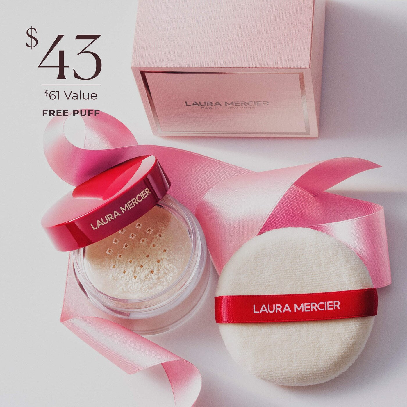 *PREORDEN: The Finishing Touch Translucent Loose Setting Powder & Velour Puff Gift Set - Laura Mercier /