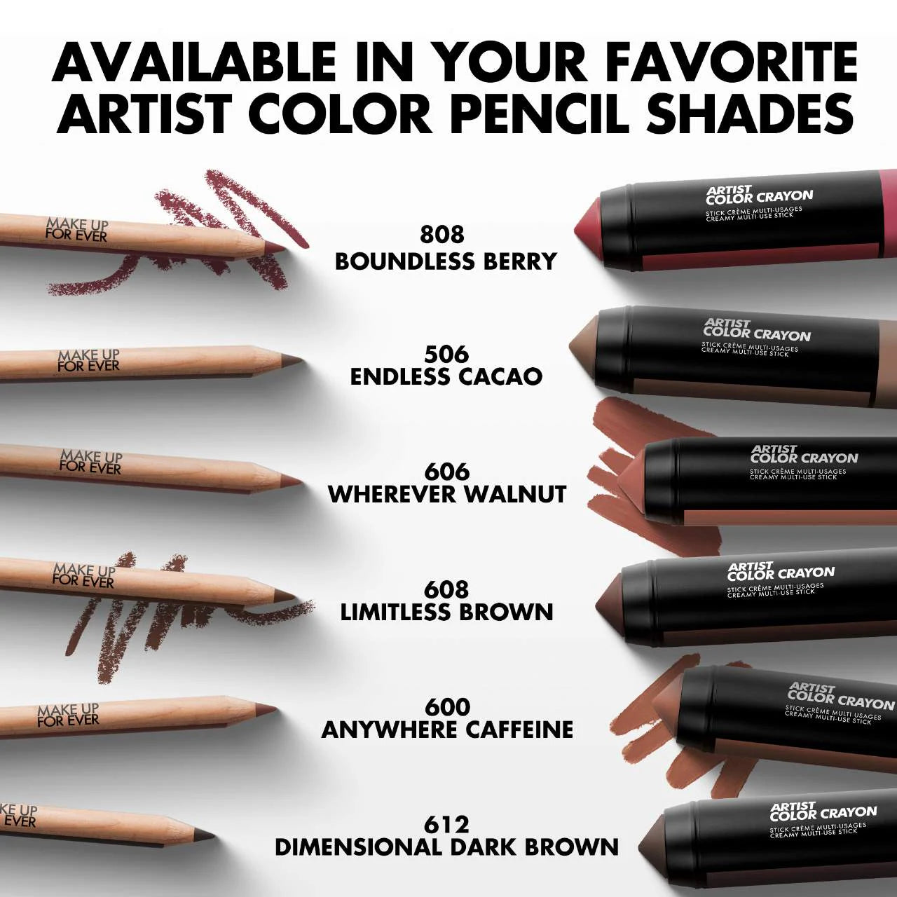 *PREORDEN: Artist Color Crayon Waterproof Multi-Use Stick - MAKE UP FOR EVER / Crayon pigmentado y de larga duración