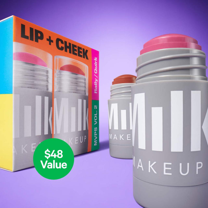 Lip + Cheek MVPs Full Size Cream Blush Stick Set - Milk Makeup / Set 2 pzas labios y mejillas al precio de 1