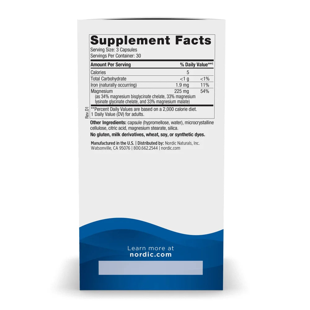 *PREORDEN: Magnesium Complex - Nordic Naturals / Salud cerebral y cardiaca, energía y relajación muscular