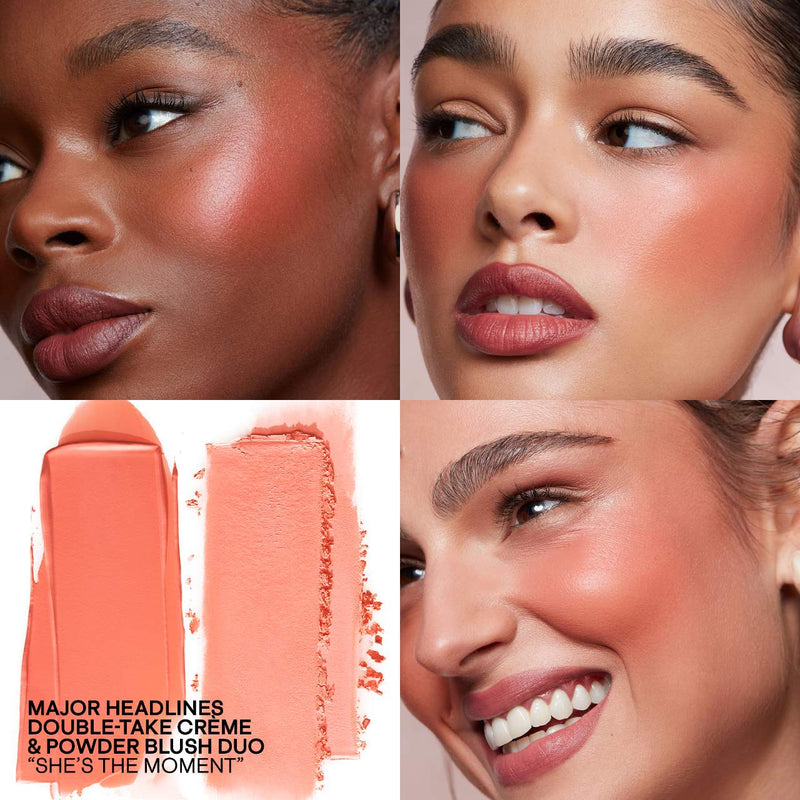Major Headlines Double Take Creme & Powder Blush - Patrick Ta / Rubor en Crema y Polvo