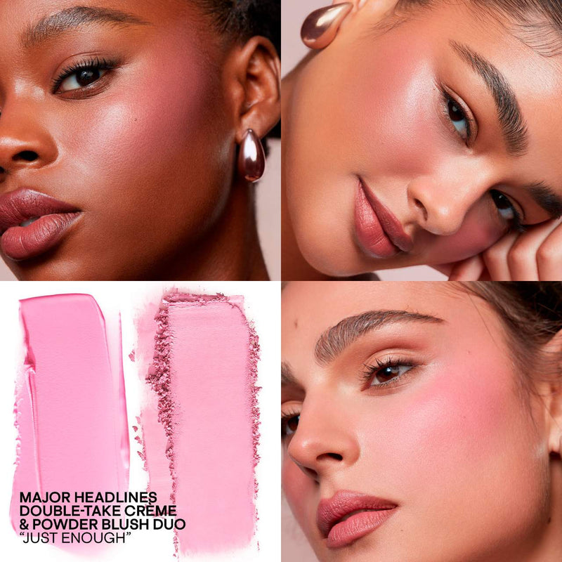 Major Headlines Double Take Creme & Powder Blush - Patrick Ta / Rubor en Crema y Polvo