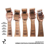 Major Sculpt Creme Contour & Powder Bronzer Duo - Patrick Ta / Contorno en crema y polvo