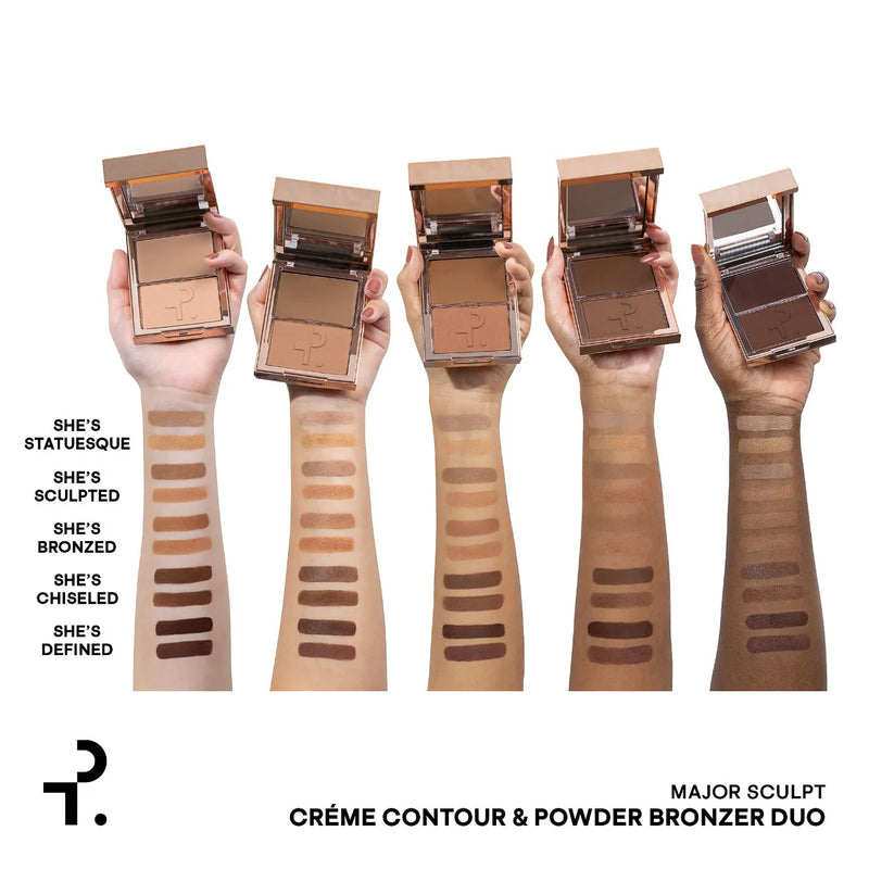 Major Sculpt Creme Contour & Powder Bronzer Duo - Patrick Ta / Contorno en crema y polvo