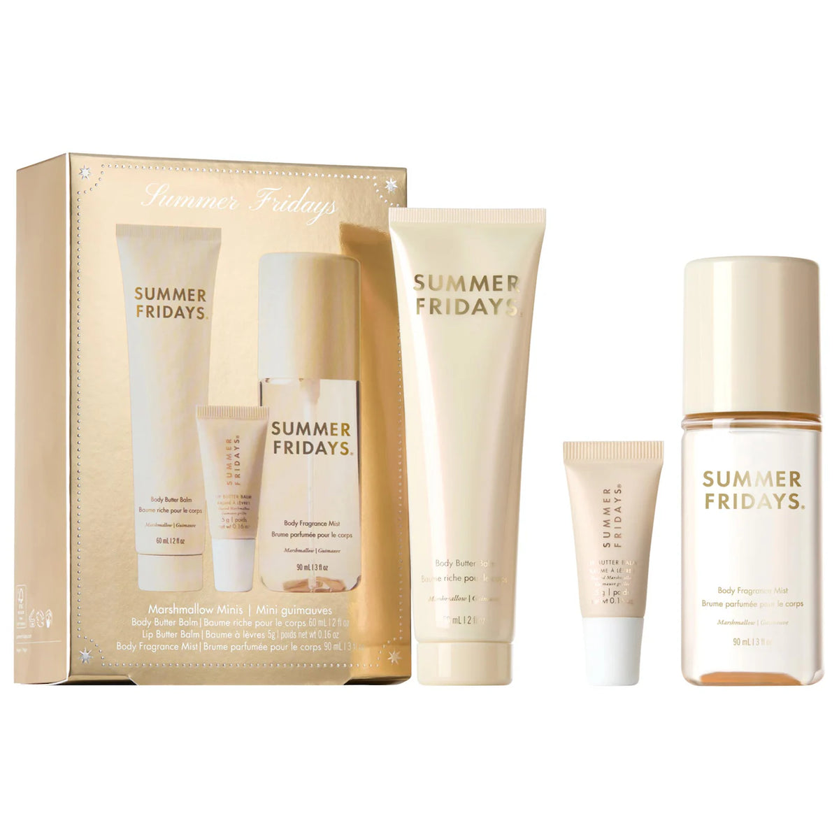 *PREORDEN: Marshmallow Minis - Body and Lip Set / Set 3 pzas cuerpo, labiios y perfume *Ed. Limitada