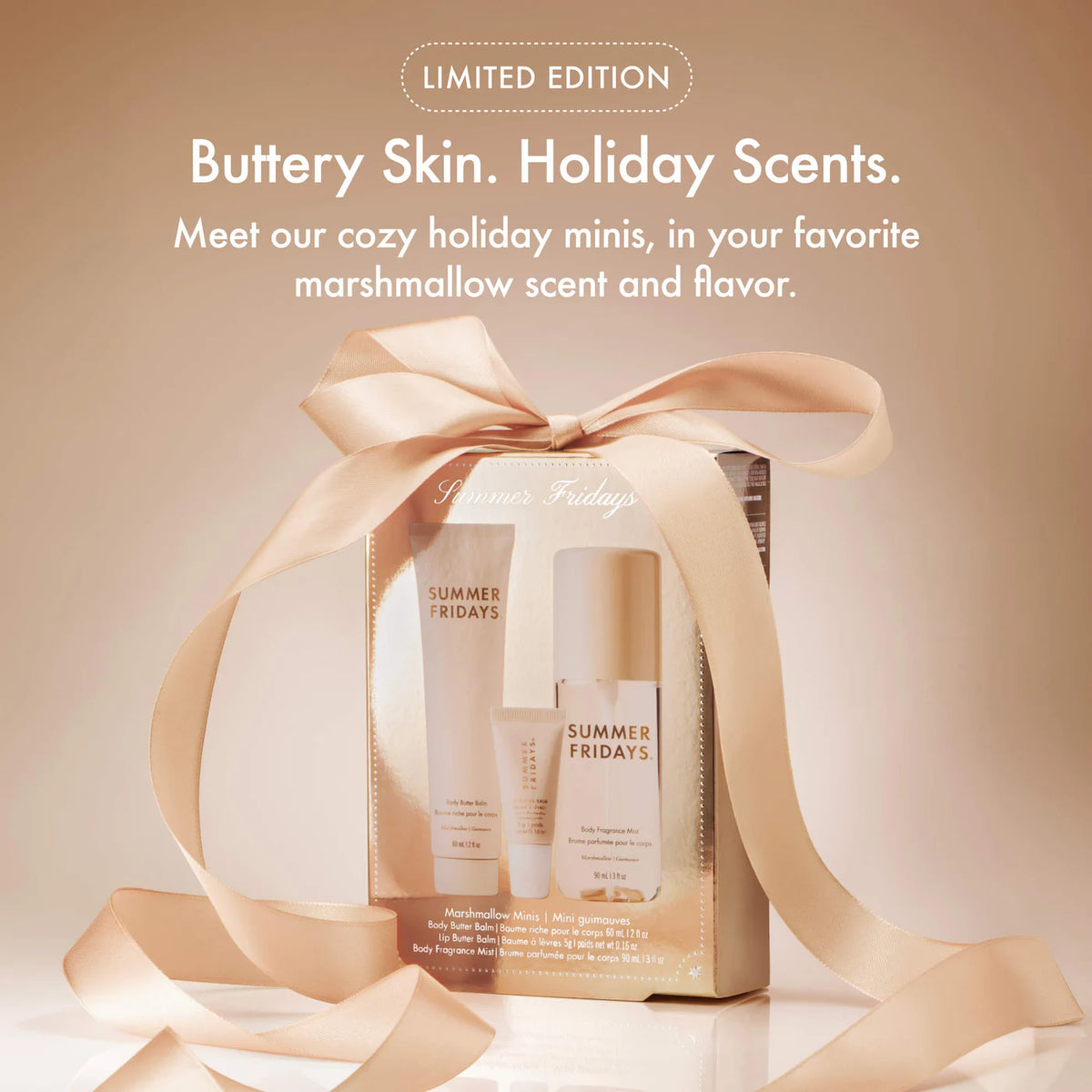 *PREORDEN: Marshmallow Minis - Body and Lip Set / Set 3 pzas cuerpo, labiios y perfume *Ed. Limitada