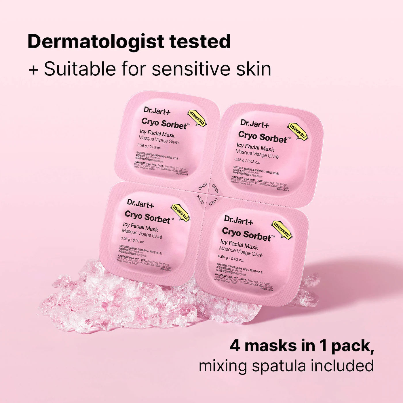 *PREORDEN: Cryo Sorbet Icy Facial Mask to Visibly Depuff - Dr. Jart+ / Mascarilla facial