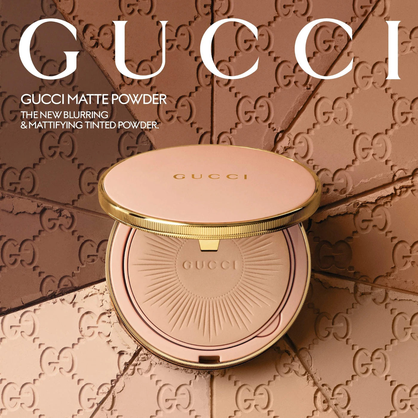 *PREORDEN: Mattifying Face Powder with 18-Hour Wear - Gucci / Polvo compacto