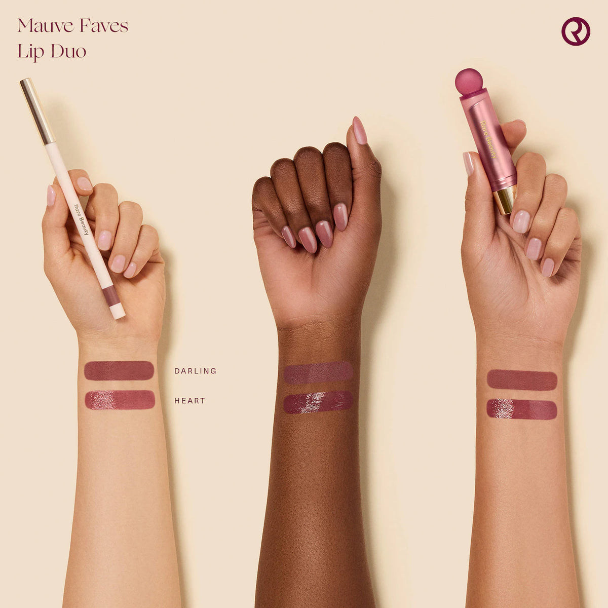 *PREORDEN: Mauve Faves Lip Duo Makeup Gift Set - Rare Beauty by Selena Gomez / Set para labios