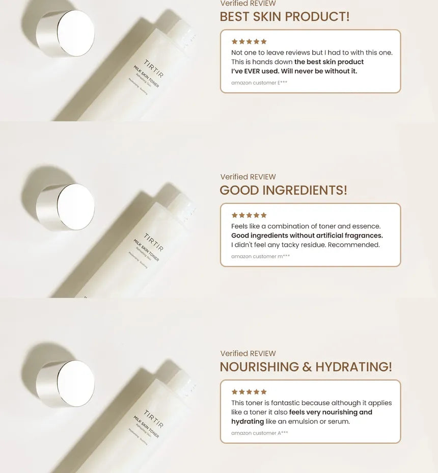 *PREORDEN: Milk Skin Toner - TIRTIR / Tónico concentrado iluminador