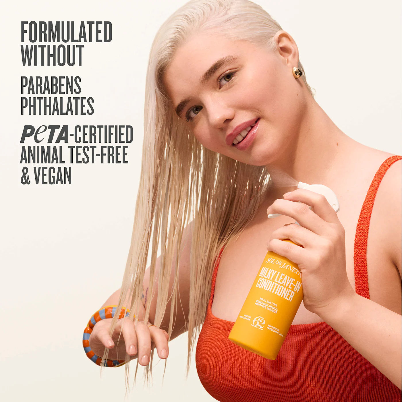 *PREORDEN: Milky Leave-In Conditioning Spray for Smoothing Split Ends and Frizz - Sol de Janeiro / Spray acondicionador sin enjuague puntas abiertas y el frizz
