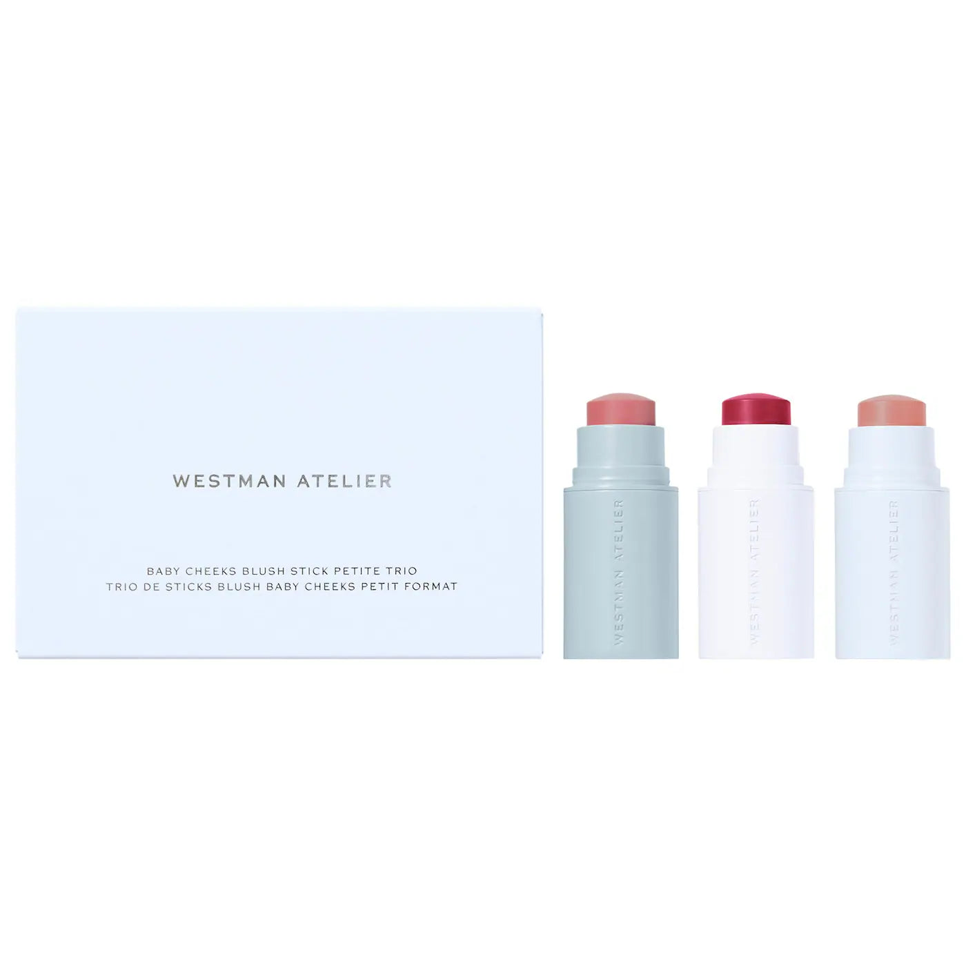 *PREORDEN: Mini Baby Cheeks Lip + Cheek Cream Blush Stick Trio Gift Set - Westman Atelier / 3 pzas mini rubores