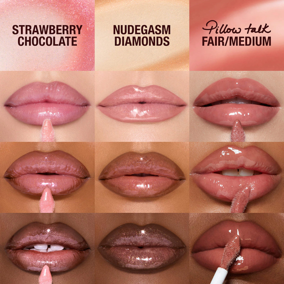 *PREORDEN: Mini Big Lip Plumpgasm Plumping Lip Gloss Trio Makeup Gift Set - Charlotte Tilbury / Set de brillos labiales