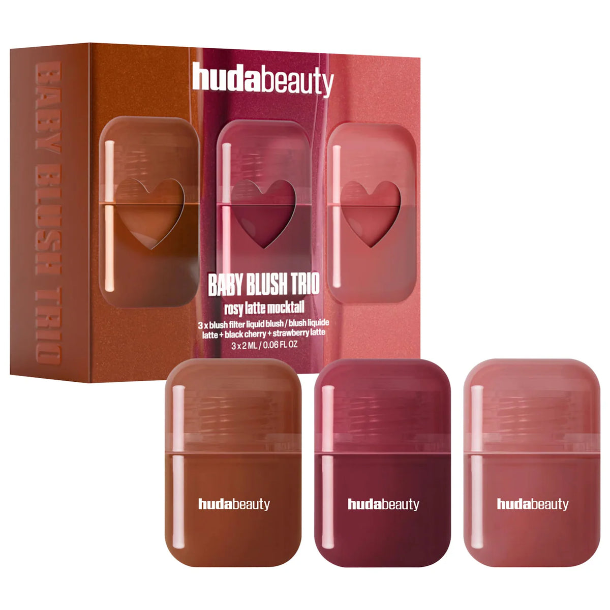 *PREORDEN: Mini Blush Mocktail Trio Gift Set - HUDA BEAUTY / Set de mini blush