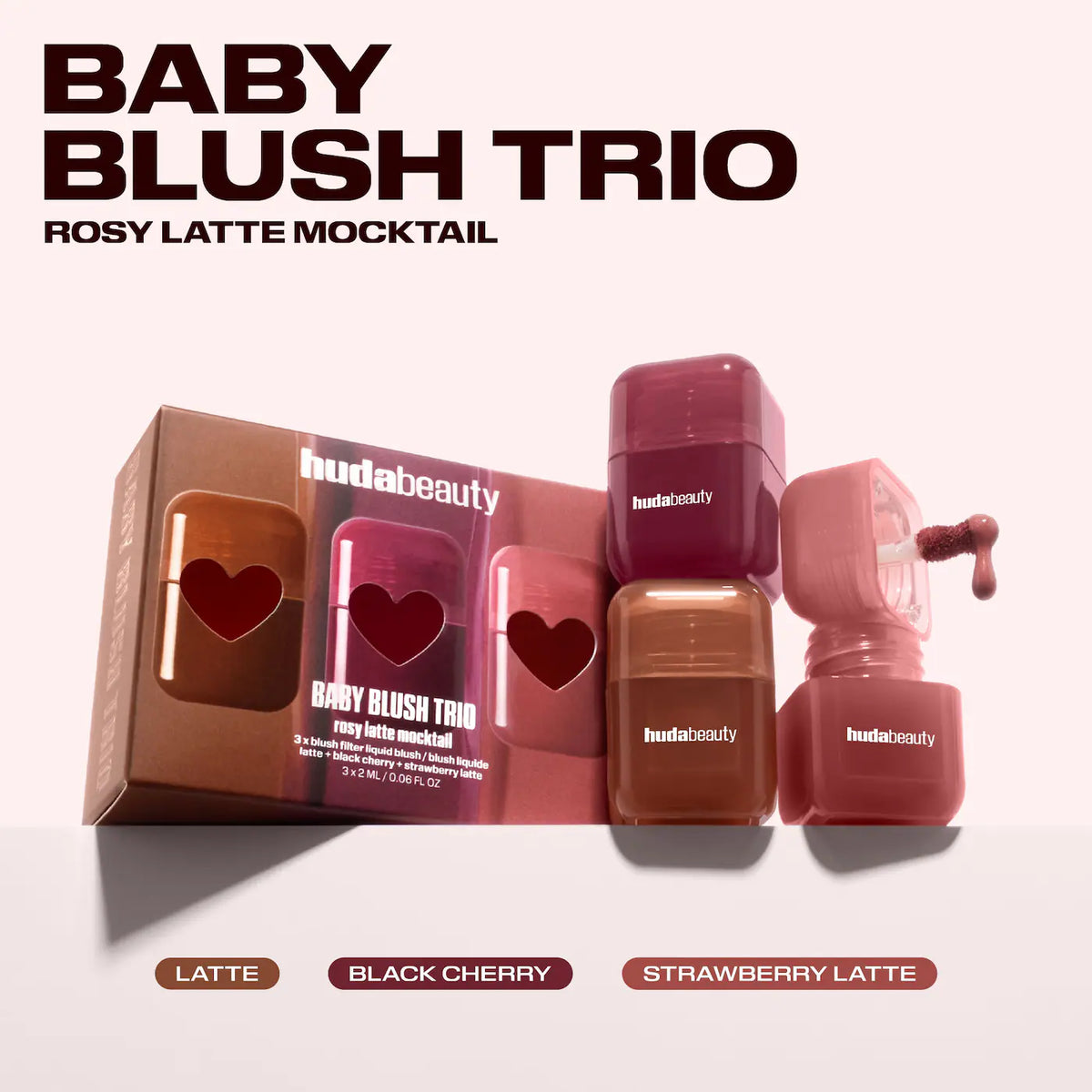 *PREORDEN: Mini Blush Mocktail Trio Gift Set - HUDA BEAUTY / Set de mini blush