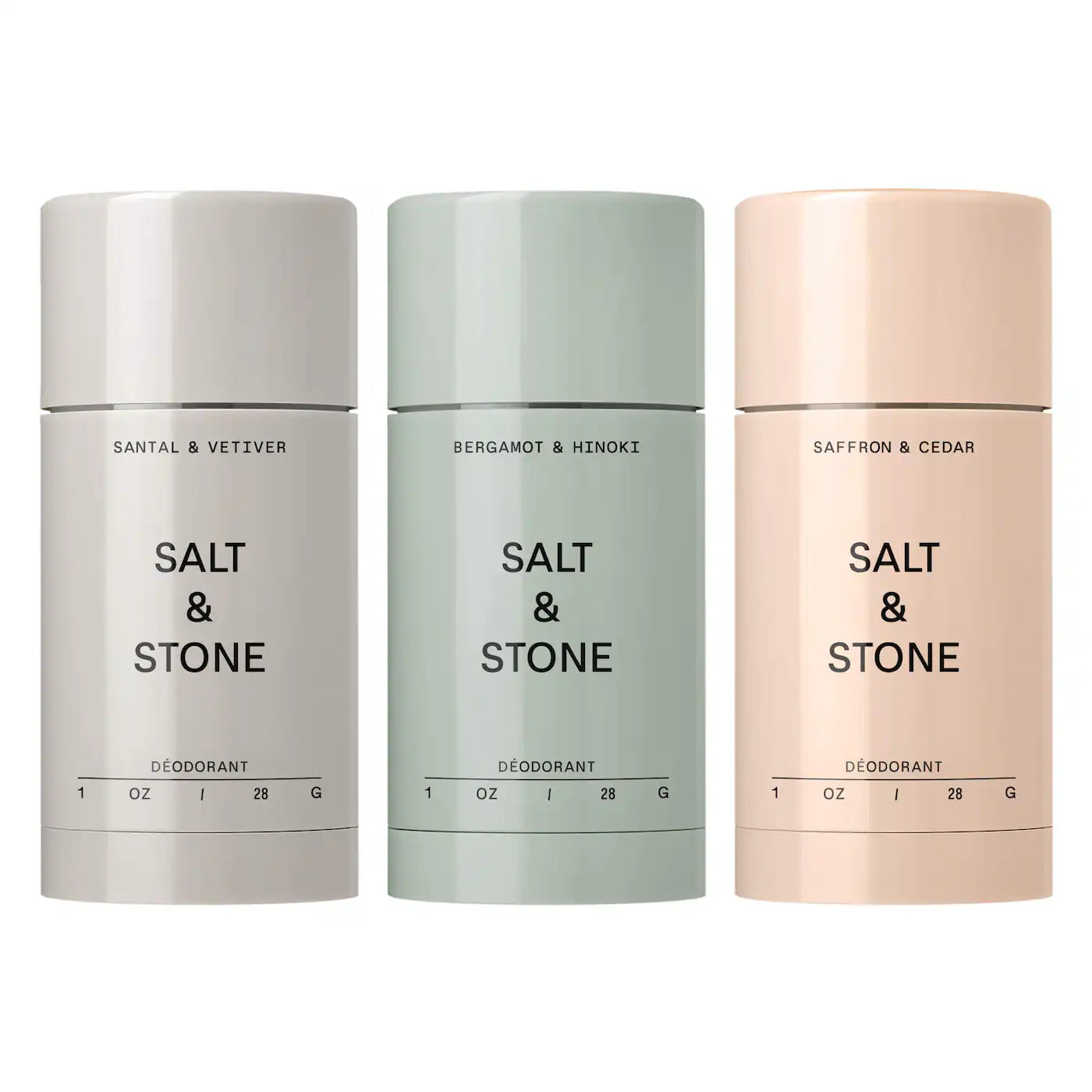 *PREORDEN: Mini Deodorant Discovery Gift Set - Salt & Stone / Set de 3 mini desodorantes