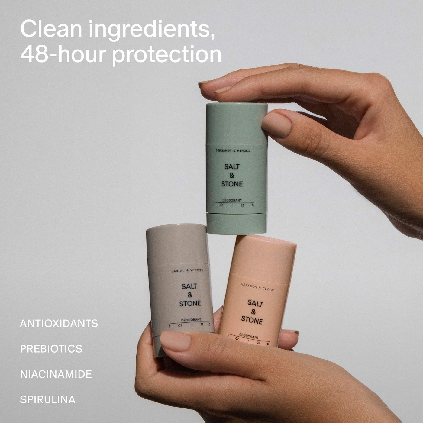 *PREORDEN: Mini Deodorant Discovery Gift Set - Salt & Stone / Set de 3 mini desodorantes
