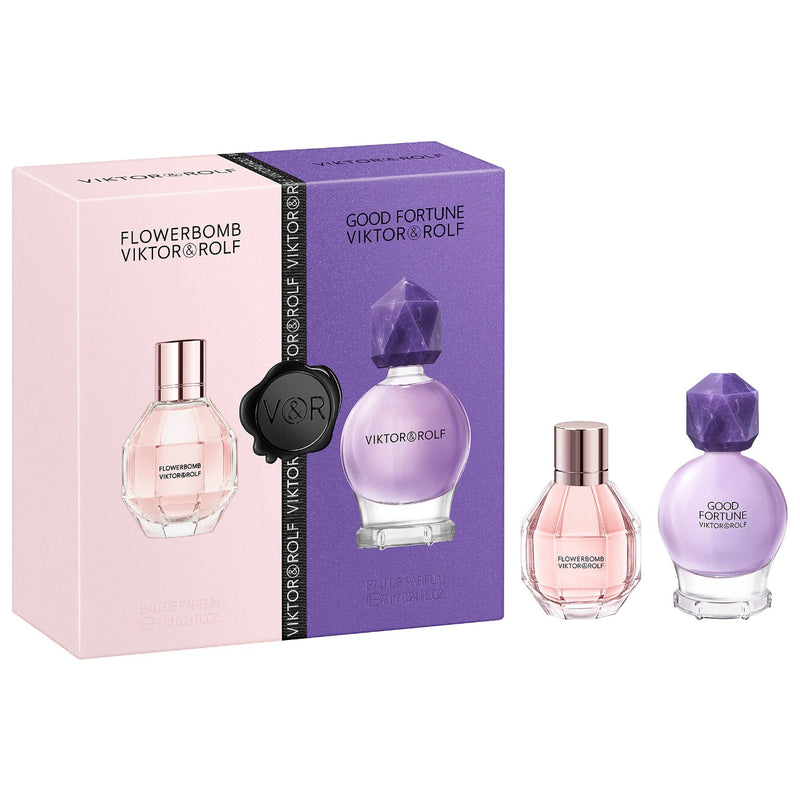 Mini Good Fortune & Flowerbomb Perfume Set - Viktor&Rolf / Set de perfumes mini