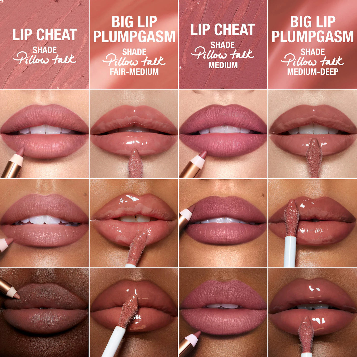 *PREORDEN: Mini Pillow Talk Plumpgasm Lip Liner and Lip Gloss Set - Charlotte Tilbury / Set de labios
