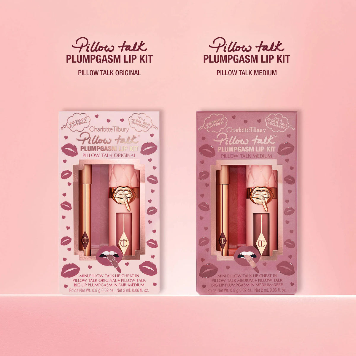 *PREORDEN: Mini Pillow Talk Plumpgasm Lip Liner and Lip Gloss Set - Charlotte Tilbury / Set de labios