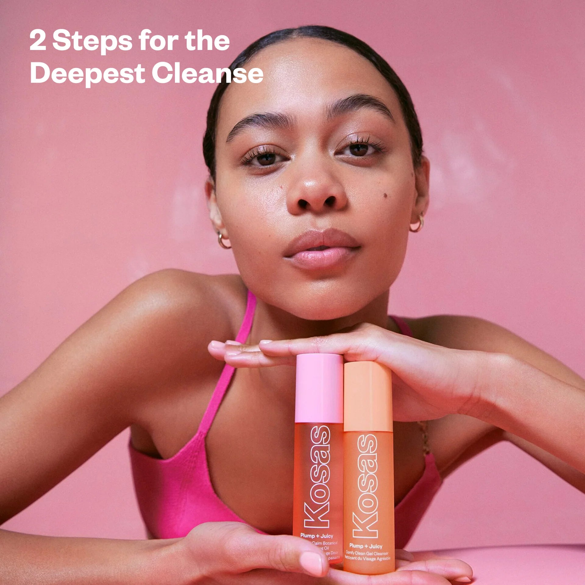 Mini Plump + Juicy Double Cleansing System - Kosas / Set de doble limpieza facial