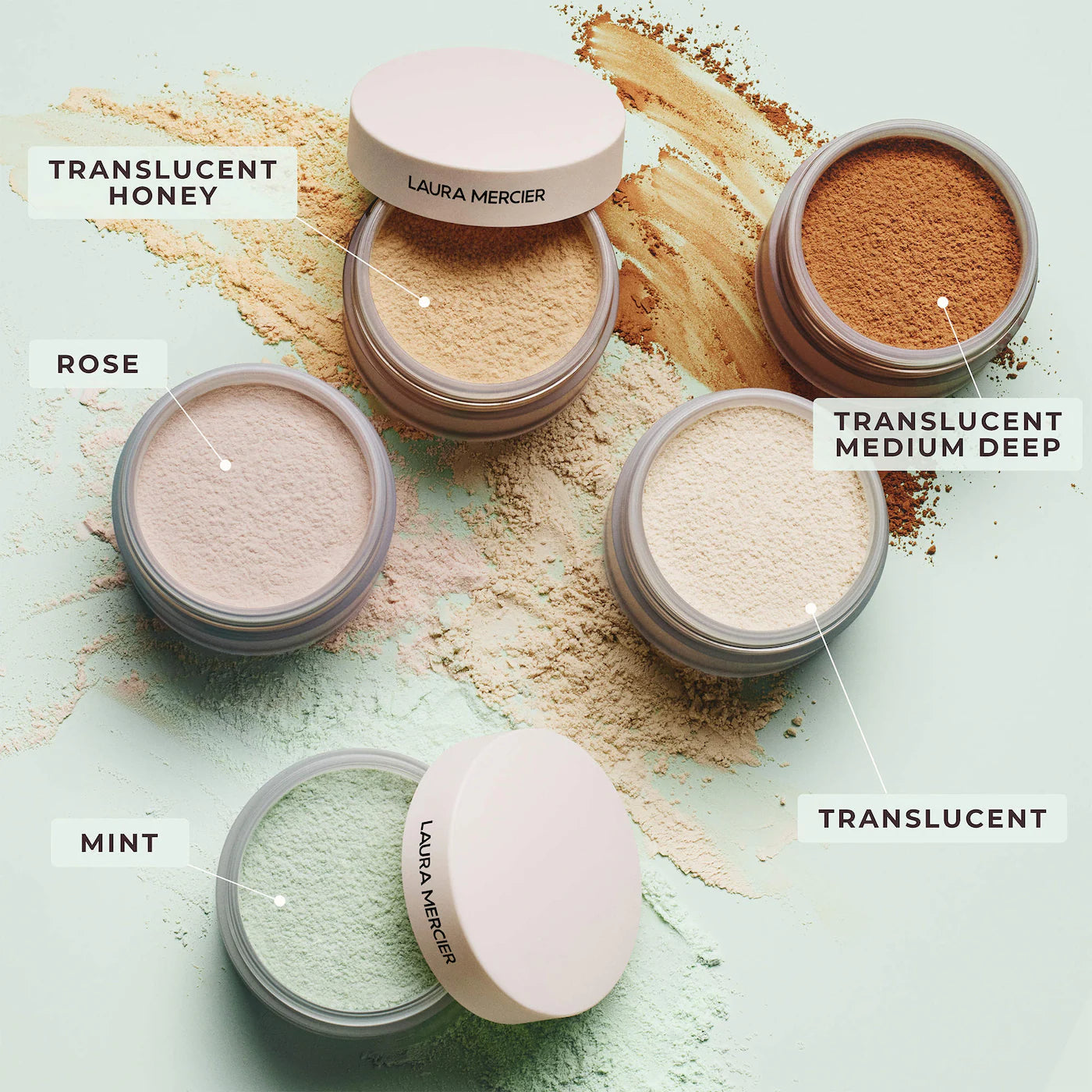 *PREORDEN: Mini Ultra-Blur Talc-Free Longwearing Translucent Loose Setting Powder - Laura Mercier / Mini polvo translucido