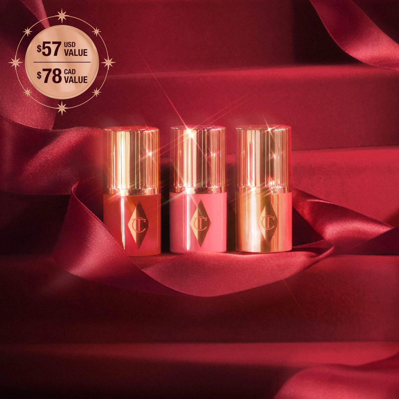 *PREORDEN: Mini Unreal Blush + Glow Trio - Charlotte Tilbury / Set de blush e iluminador