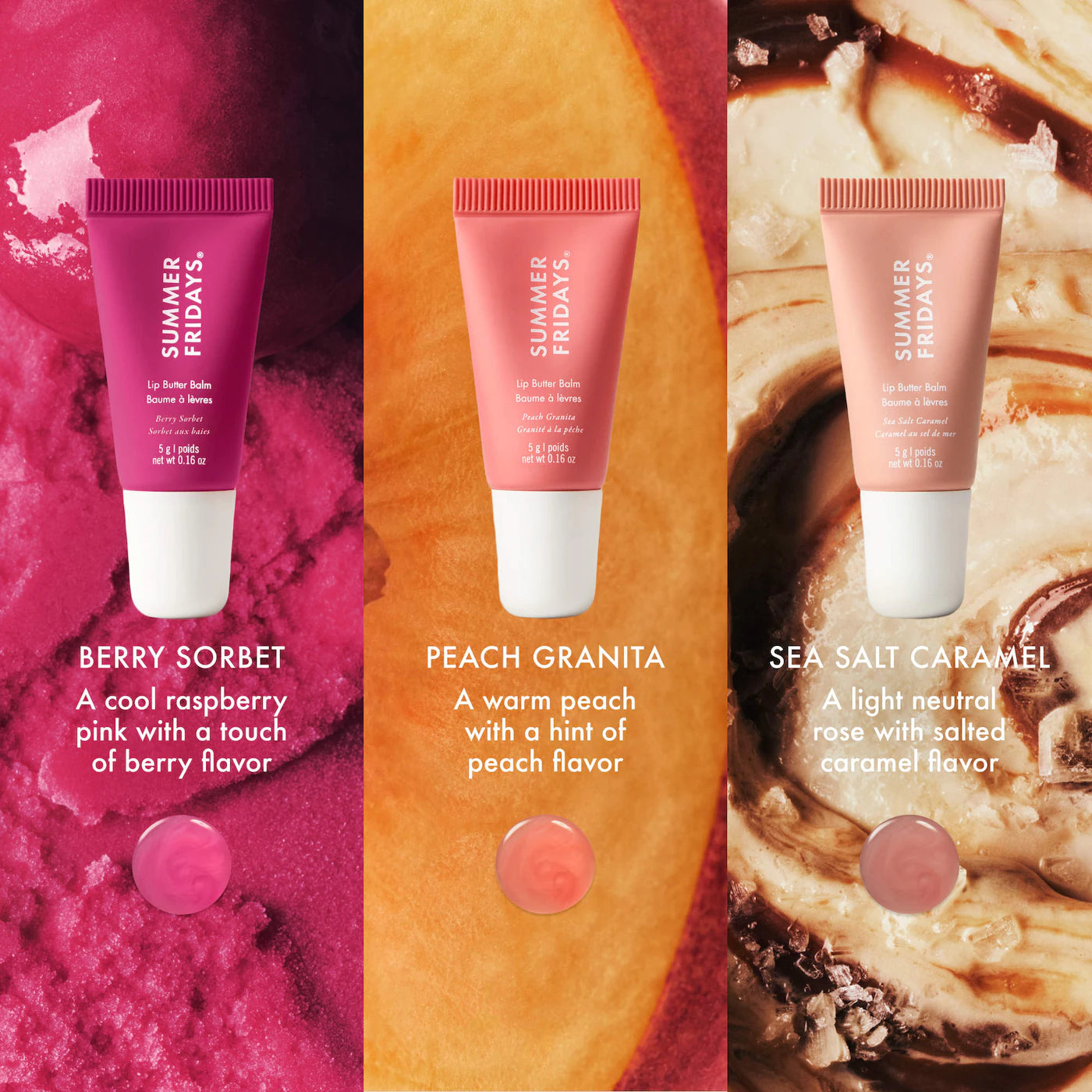 *PREORDEN: The Sweet Summer Minis Lip Butter Balm Trio Set / Set de mini balsamos labiales