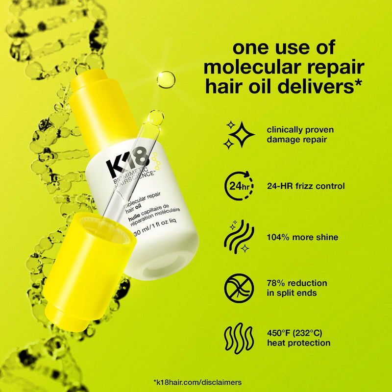 Molecular Repair Hair Oil - K18 Biomimetic Hairscience / Aceite liviano reparador