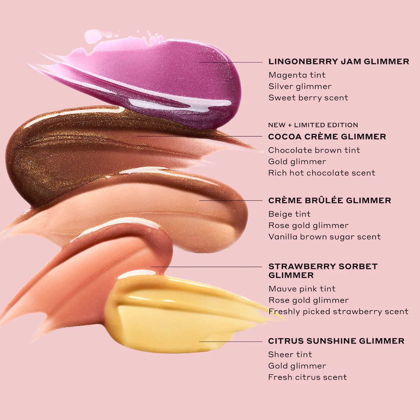 Pout Preserve Peptide Lip Treatment Glimmer Vault Vol. 1 - OLEHENRIKSEN / Set 5 pzas bálsamos de labioS