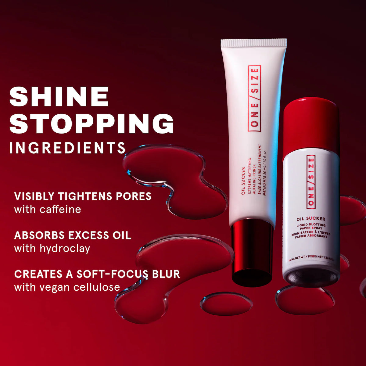 *PREORDEN: Oil Sucker Prep & Refresh Mattifying Duo - ONE/SIZE by Patrick Starrr  / Set primer + spray para exceso de grasa