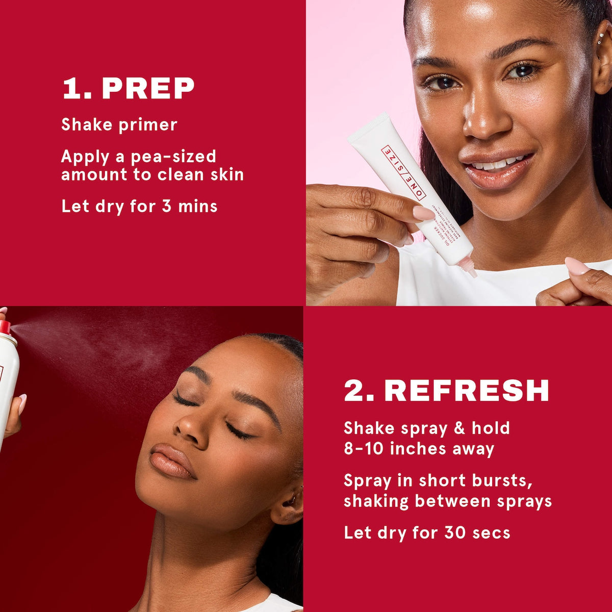 *PREORDEN: Oil Sucker Prep & Refresh Mattifying Duo - ONE/SIZE by Patrick Starrr  / Set primer + spray para exceso de grasa