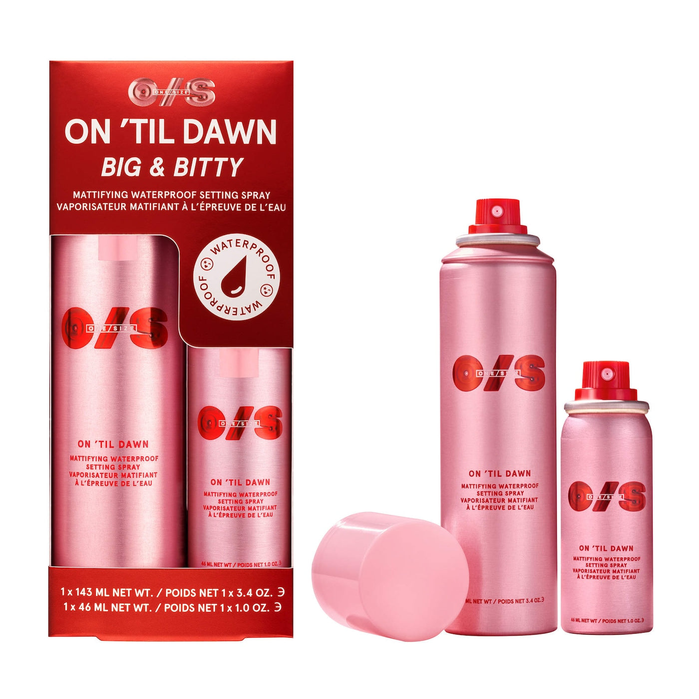 *PREORDEN: On 'Til Dawn Mattifying Waterproof Setting Spray Big & Bitty Duo - ONE SIZE by Patrick Starrr / Set 2 pzas fijador de maquillaje