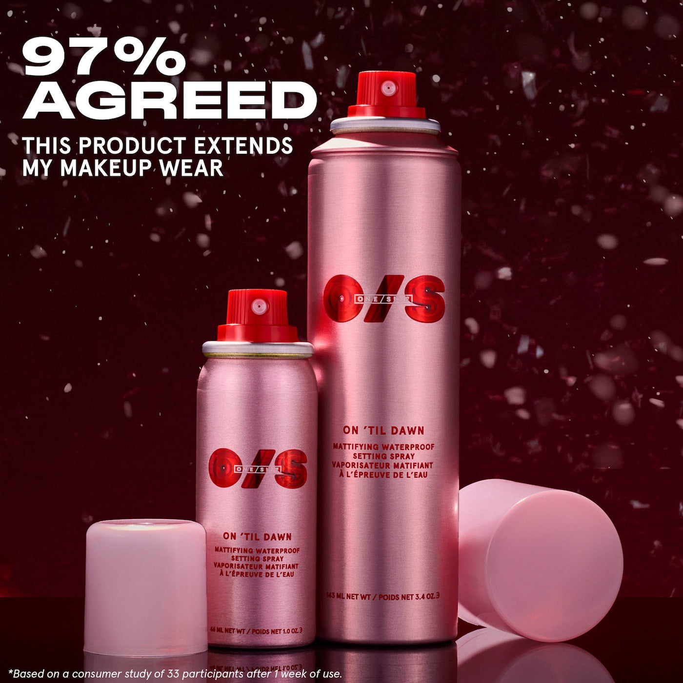*PREORDEN: On 'Til Dawn Mattifying Waterproof Setting Spray Big & Bitty Duo - ONE SIZE by Patrick Starrr / Set 2 pzas fijador de maquillaje