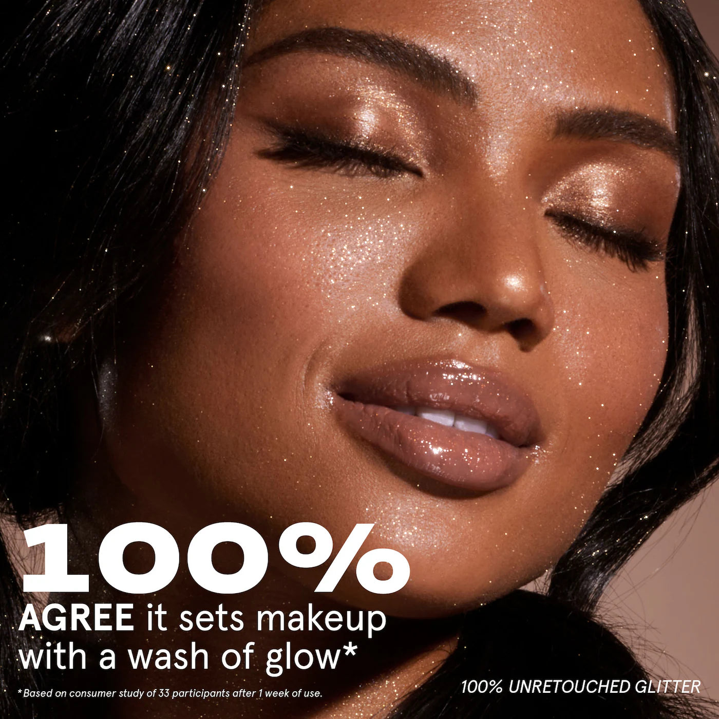 *PREORDEN: On 'Til Dawn Waterproof Glitter Setting Spray Brown Sugar - ONE SIZE by Patrick Starrr / Spray Fijador