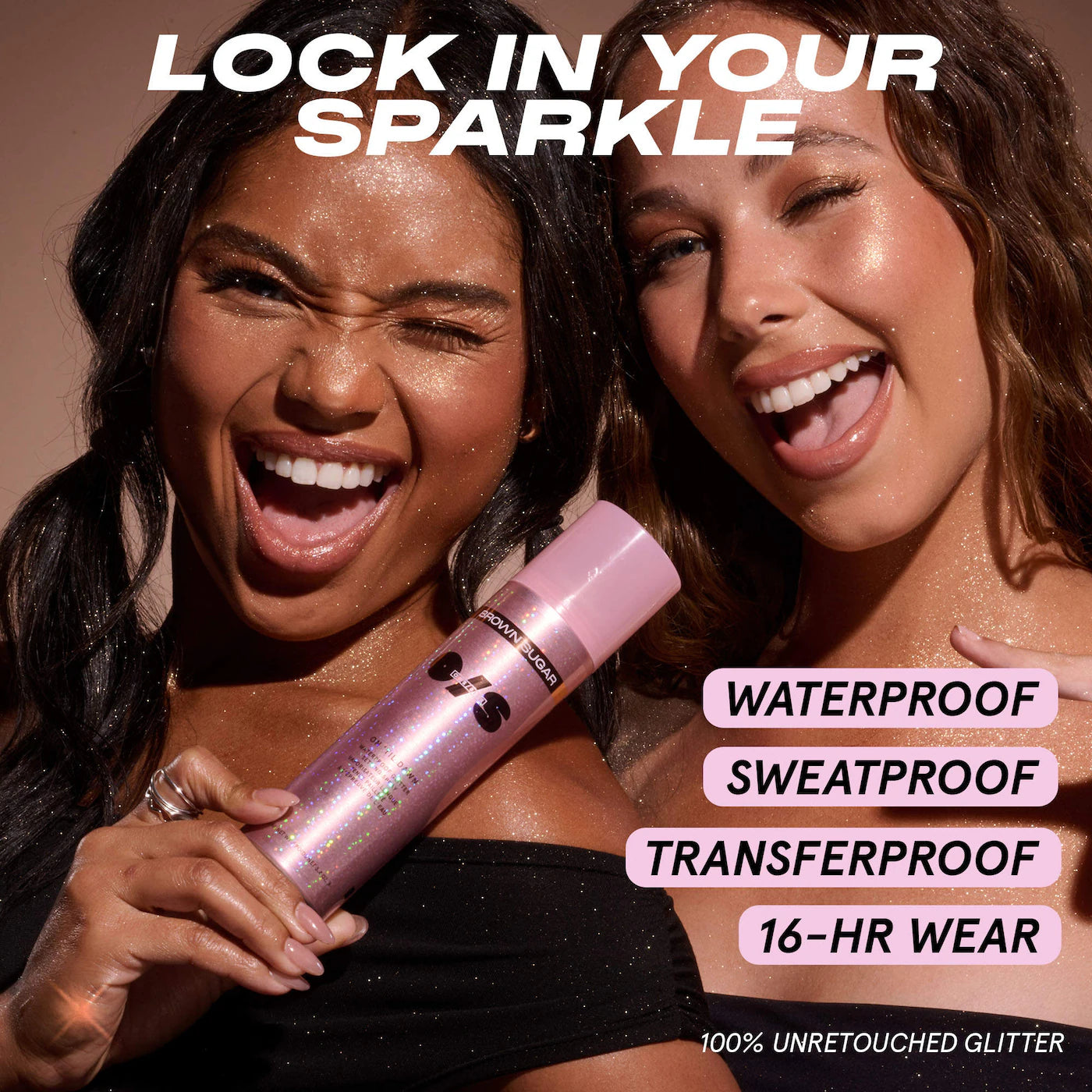 *PREORDEN: On 'Til Dawn Waterproof Glitter Setting Spray Brown Sugar - ONE SIZE by Patrick Starrr / Spray Fijador