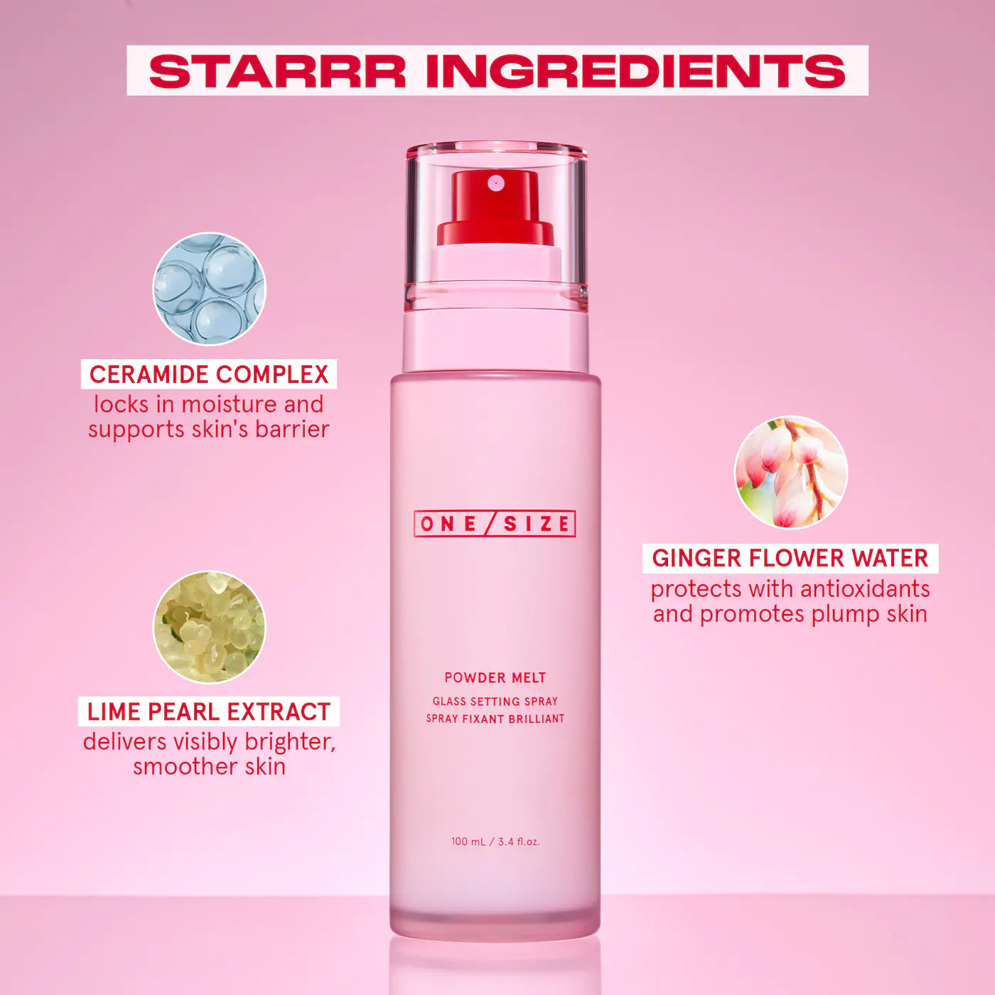 *PREORDEN: Powder Melt Glass Setting Spray - ONE SIZE by Patrick Starrr / Spray fijador hidratante