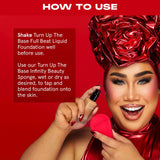 *PREORDEN: Turn Up the Base Full Beat Waterproof Liquid Foundation - One size by Patrick Starrr / Base larga duración cobertura completa