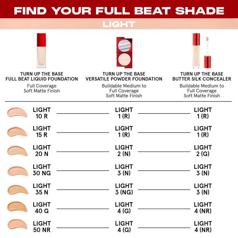 *PREORDEN: Turn Up the Base Full Beat Waterproof Liquid Foundation - One size by Patrick Starrr / Base larga duración cobertura completa