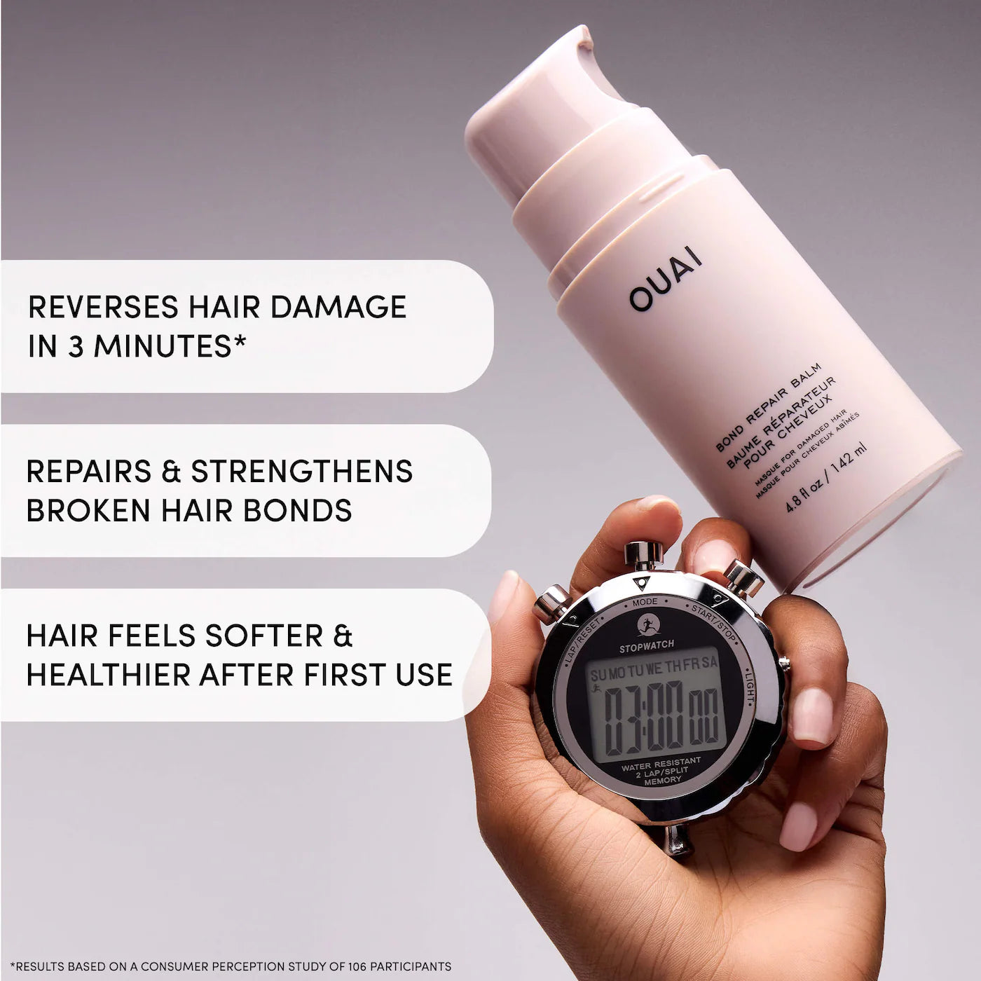 *PREORDEN: Bond Repair Balm Hair Mask for Damaged Hair - OUAI / Mascarilla reparadora para cabello dañado