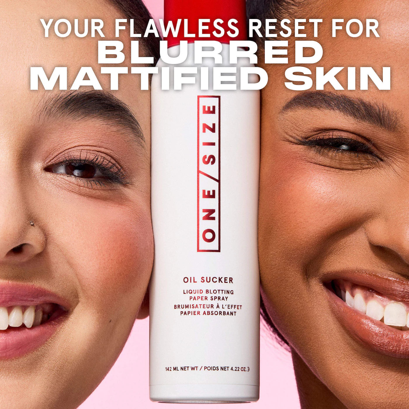 Oil Sucker Liquid Blotting Paper Touch Up Spray - ONE/SIZE by Patrick Starrr / Spray retocador facial para control de brillo